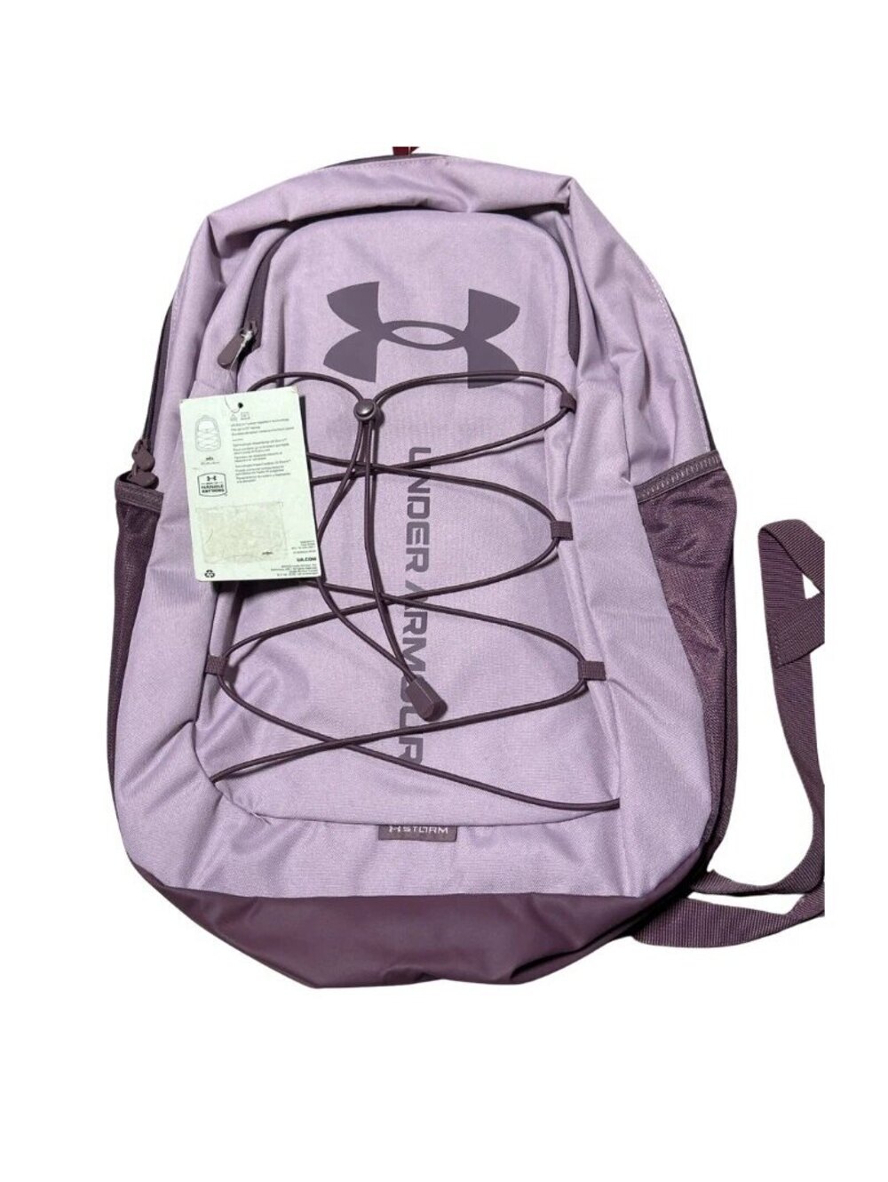 Under Armour Hustle Sport 6.0 Backpack Purple School Gym Travel Bag New